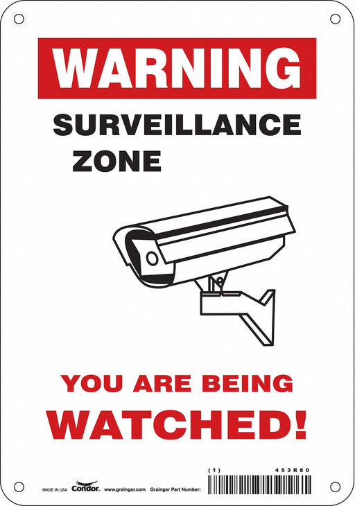 Safety Sign 10 in x 7 in Polyethylene