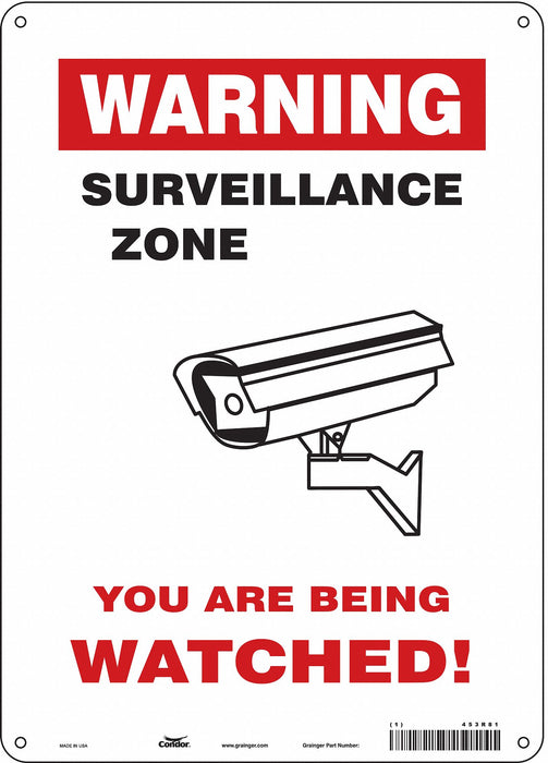 Safety Sign 14 in x 10 in Polyethylene