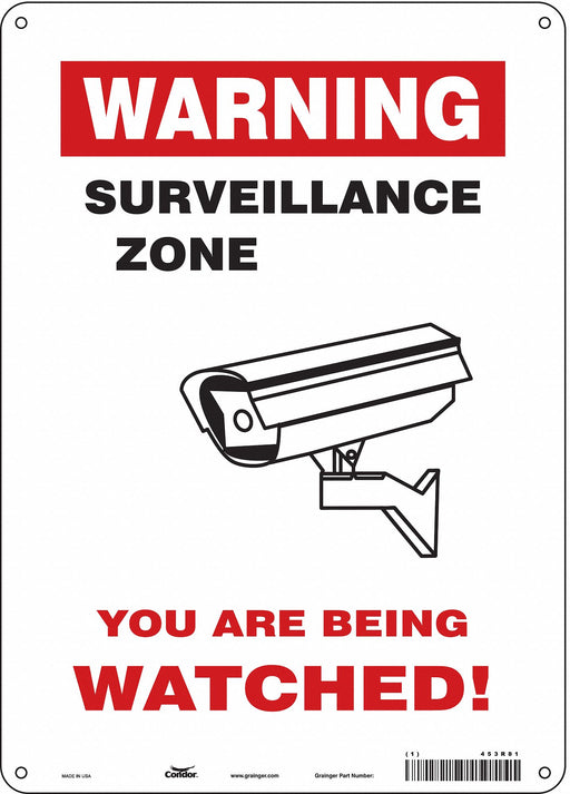 Safety Sign 14 in x 10 in Polyethylene