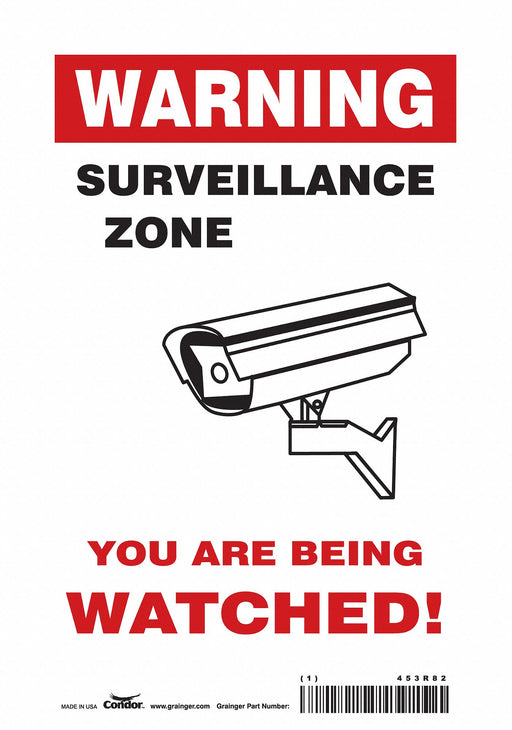Safety Sign 10 in x 7 in Vinyl