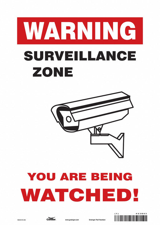 Safety Sign 14 in x 10 in Vinyl