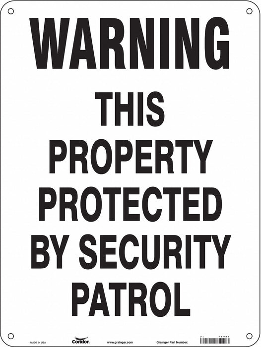 Safety Sign 24 in x 18 in Aluminum