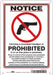 Safety Sign 10 in x 7 in Polyethylene