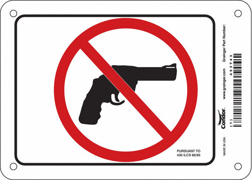Safety Sign 5 in x 7 in Vinyl