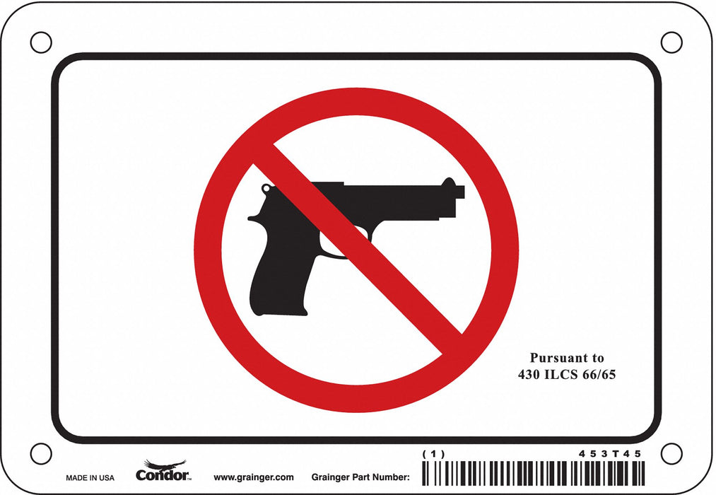 Safety Sign 4 in x 6 in Polyethylene