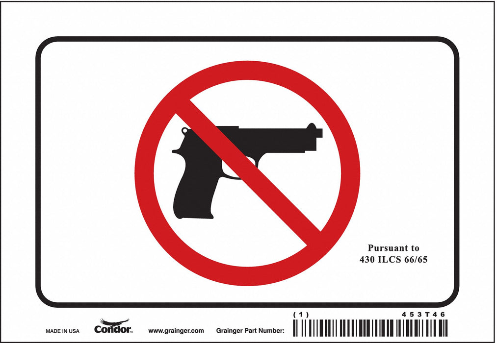 Safety Sign 4 in x 6 in Vinyl