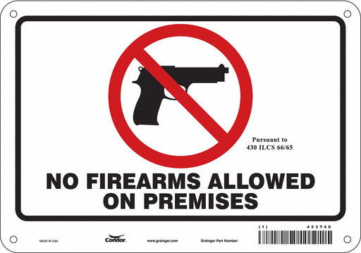 Safety Sign 7 in x 10 in Polyethylene