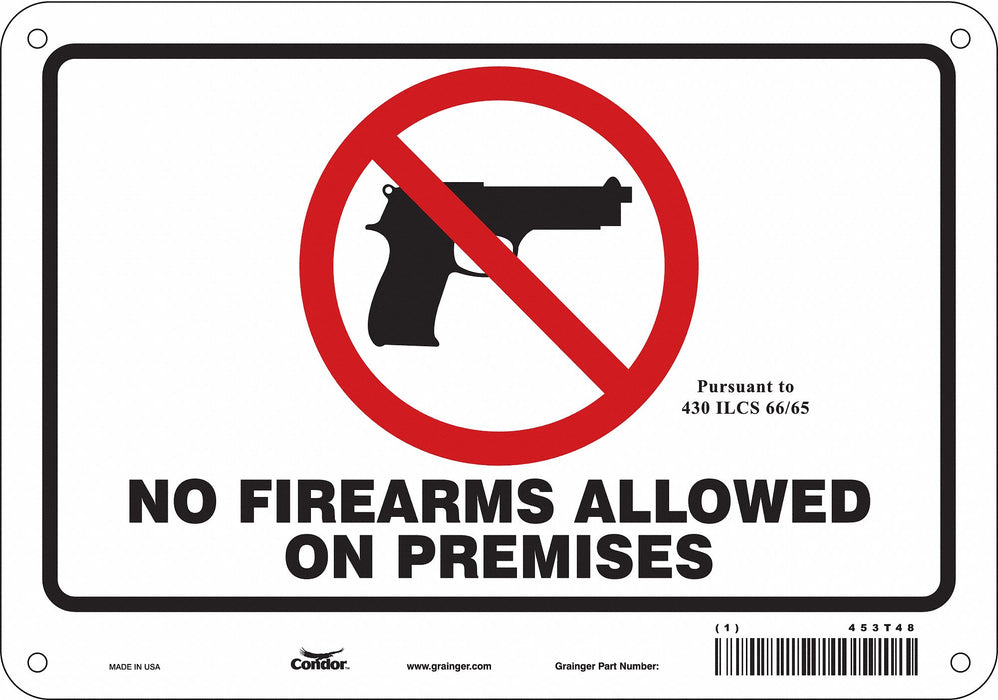 Safety Sign 7 in x 10 in Polyethylene