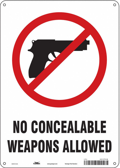 Safety Sign 14 in x 10 in Polyethylene