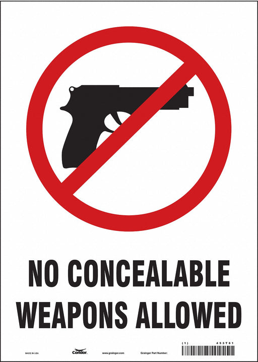 Safety Sign 14 in x 10 in Vinyl