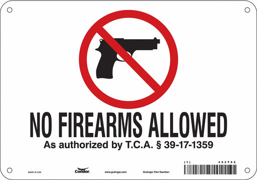 Safety Sign 7 in x 10 in Aluminum