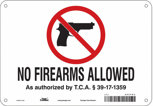 Safety Sign 7 in x 10 in Polyethylene
