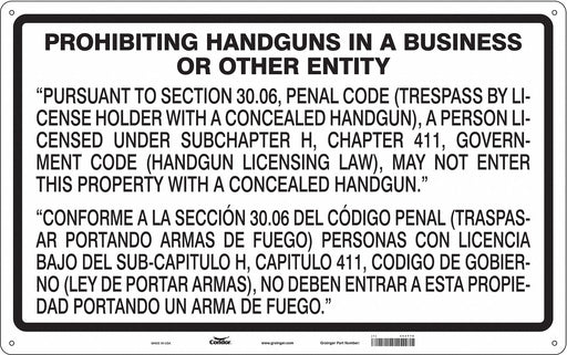 Safety Sign 30 in x 48 in Aluminum