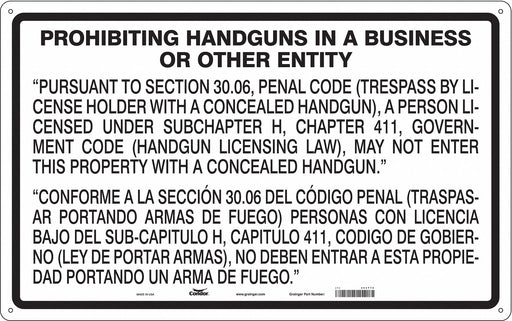 Safety Sign 30 in x 48 in Polyethylene
