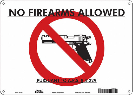 Safety Sign 10 in x 14 in Polyethylene