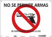 Safety Sign 10 in x 14 in Aluminum