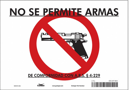 Safety Sign 7 in x 10 in Vinyl