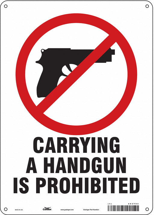 Safety Sign 14 in x 10 in Polyethylene