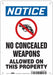 Safety Sign 10 in x 7 in Aluminum