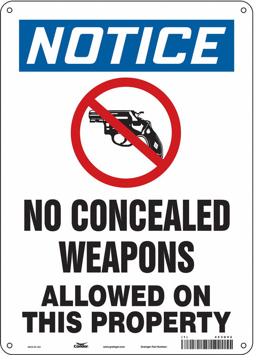 Safety Sign 14 in x 10 in Aluminum