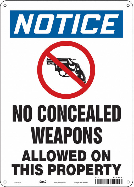 Safety Sign 14 in x 10 in Polyethylene