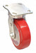 Plate Caster Swivel Polyurethane 7 1/2 H