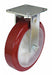 Plate Caster Rigid Polyurethane 7 1/2 H