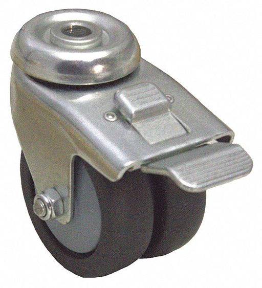 Bolt-Hole Caster 3 dia Swivel Rubber