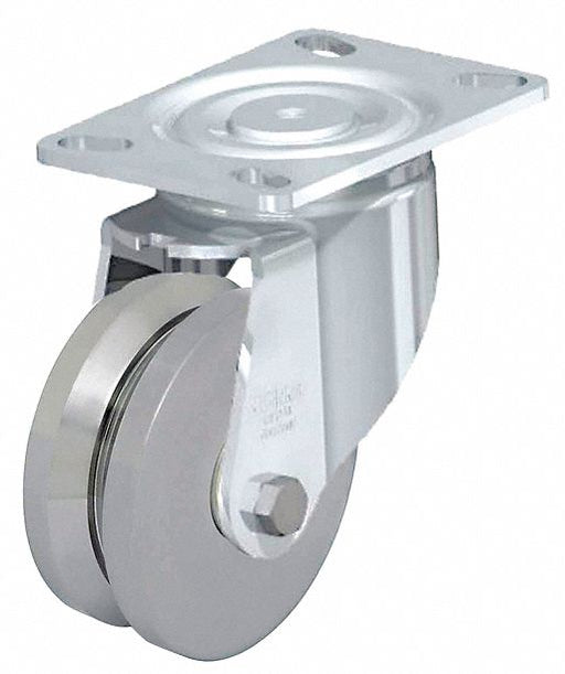 Plate Caster Swivel Metal 9 5/8 H