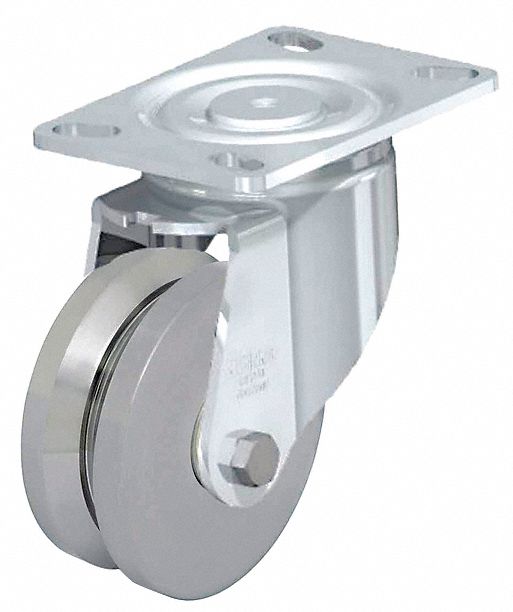 Plate Caster Swivel Metal 7 3/4 H