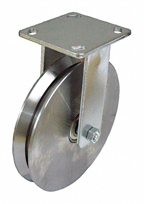 Plate Caster Rigid Metal 6 7/16 H