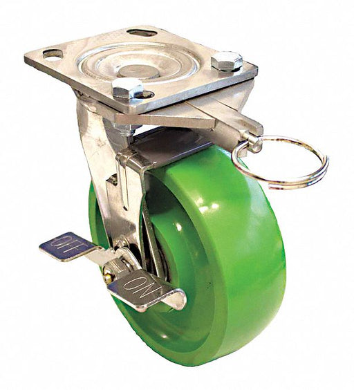 Plate Caster Swivel Iron 9 1/2 H