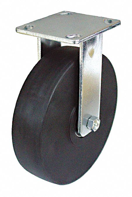 Plate Caster Rigid Nylon 7 1/2 H