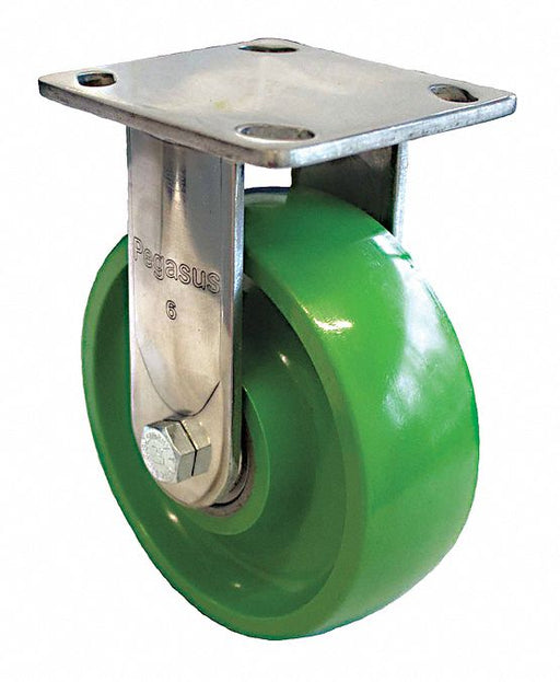 Plate Caster Rigid Polyurethane 7 1/2 H
