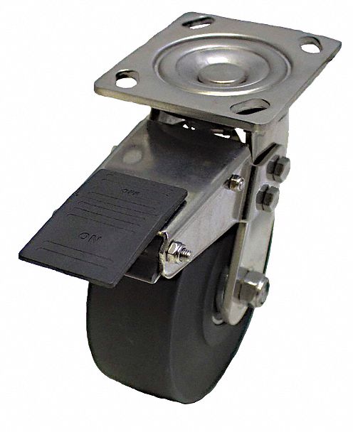 Plate Caster Swivel Nylon 5 5/8 H