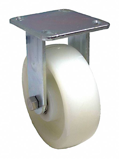 Plate Caster Rigid Nylon 6 1/2 H