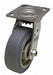Plate Caster Swivel Rubber 6 1/2 H