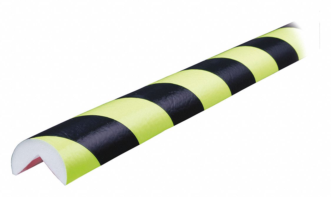 Corner Guard Rounded Fluorescent Bk/Yl