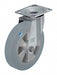Plate Caster Swivel Rubber 9 1/4 H
