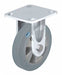 Plate Caster Rigid Rubber 9 1/4 H