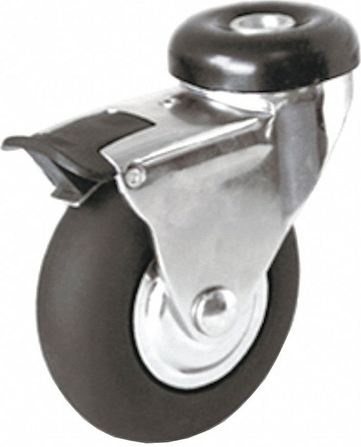 Bolt-Hole Caster 3 dia Swivel Rubber