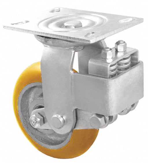Plate Caster Rigid Polyurethane 8 1/2 H