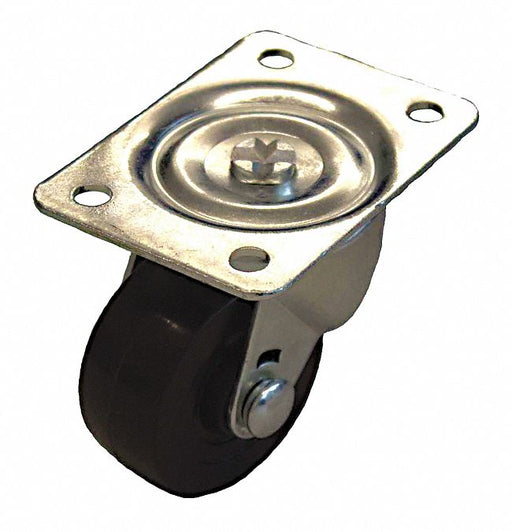 Plate Caster Swivel Rubber 3 1/4 H