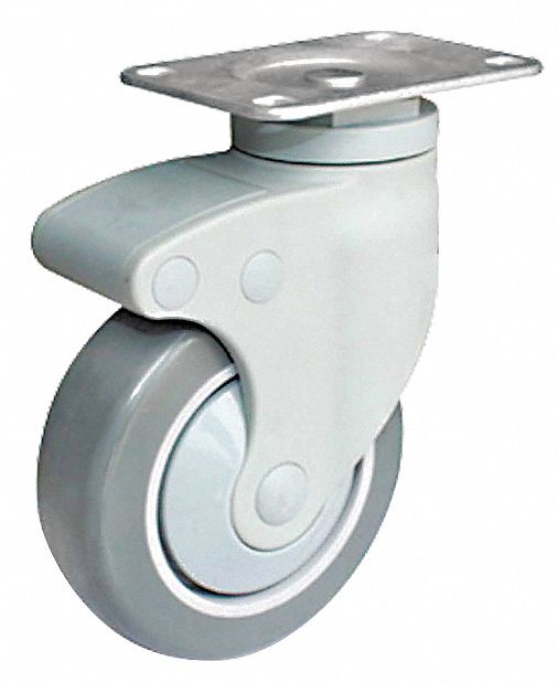 Plate Caster Swivel TPR 7 13/16 H