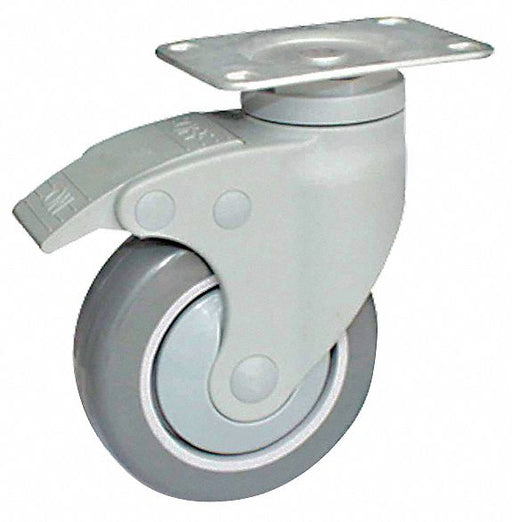 Plate Caster Swivel TPR 4 7/8 H