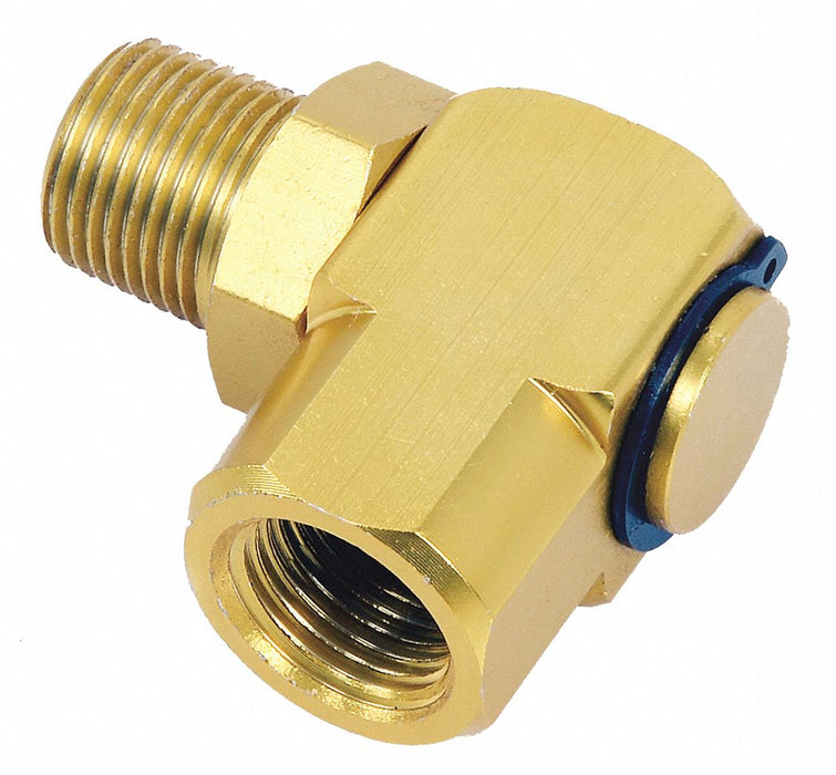 Swivel 90 Deg Steel 3/8 in FNPT Inlet