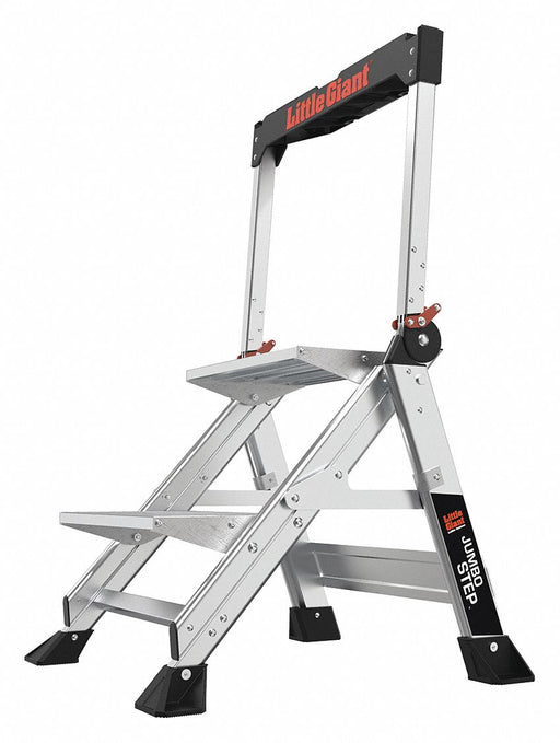 Folding Step 375 lb Ld Cap. Aluminum