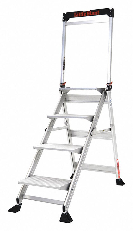 Folding Step 375 lb Ld Cap. Aluminum