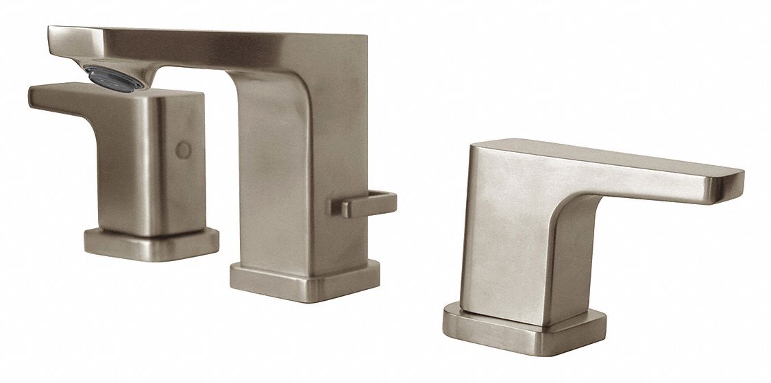 Straight Brushed Nickel Speakman Kubos