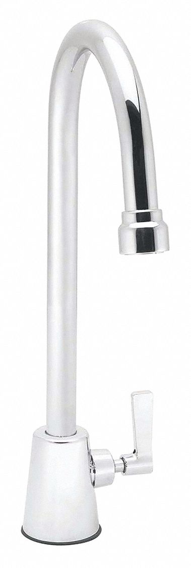 Gooseneck Chrome Brass 0.5gpm